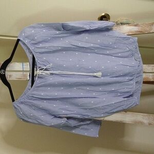 J Crew Cotton Peasant Top Sz XS